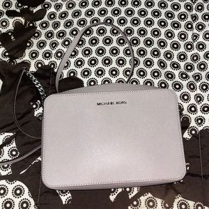 Michael Kors gray crossbody bag